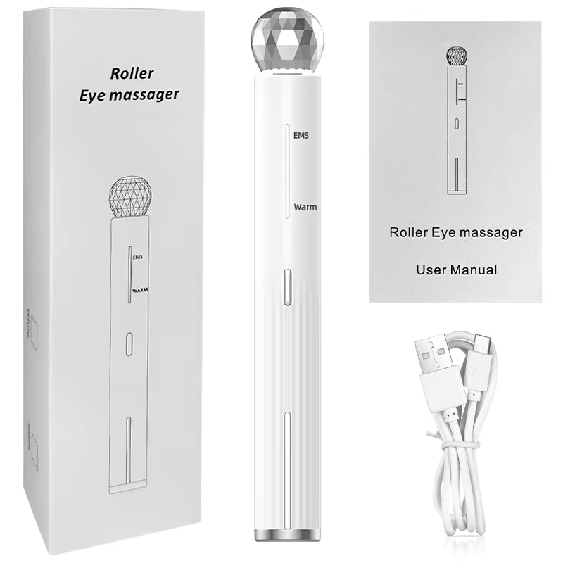 Revitalize Your Eyes with the Electric Eye Beauty Device - EMS Microcurrent Facial Massager for Dark Circles and Wrinkle Reduction