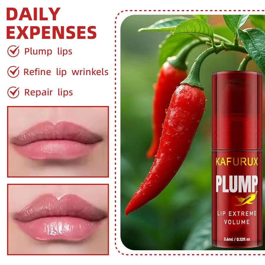 1PC Lip Plump Long Lasting Lip Oil Moisturizing Lip Gloss Serum Instant Volumising Essence Oil Repair Lip Fine Lines Increase El