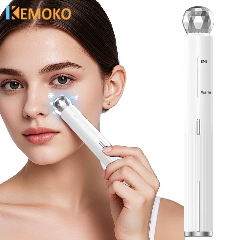 Revitalize Your Eyes with the Electric Eye Beauty Device - EMS Microcurrent Facial Massager for Dark Circles and Wrinkle Reduction