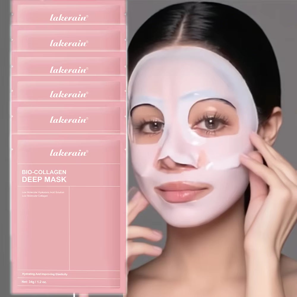 Bio-Collagen Real Deep Mask Supplement Collagen Hydrating Overnight Hydrogel Mask Elasticity Improvement Pore Minimizing Firming